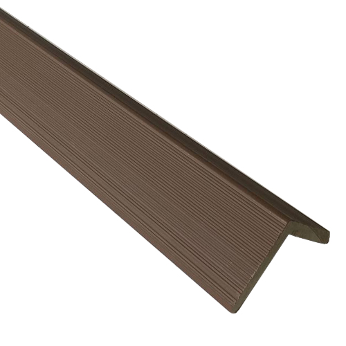 Угловой профиль (L-планка) TimberTex 55х55х3000 (для стеновой панели co-extrusion) Темно-коричневый